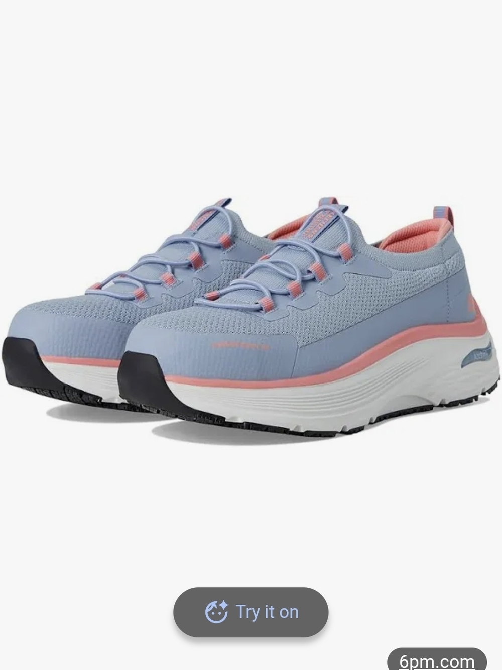 SKECHERS Women's Max Cushioning Arch Fit  Slip Resistant Work Boots (Steel Toe)